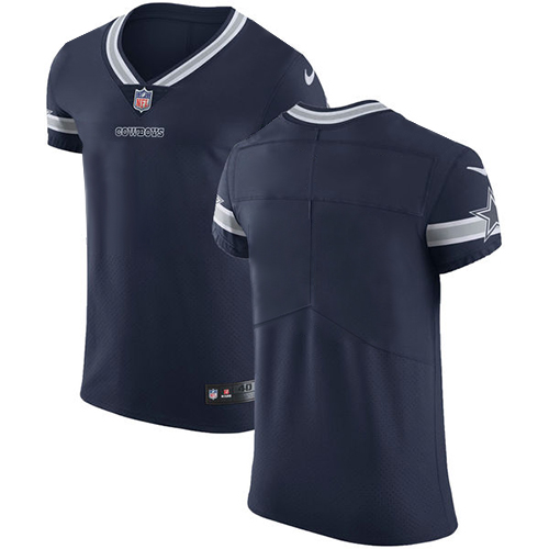 Nike Cowboys Blank Navy Blue Team Color Men's Stitched NFL Vapor Untouchable Elite Jersey - Click Image to Close